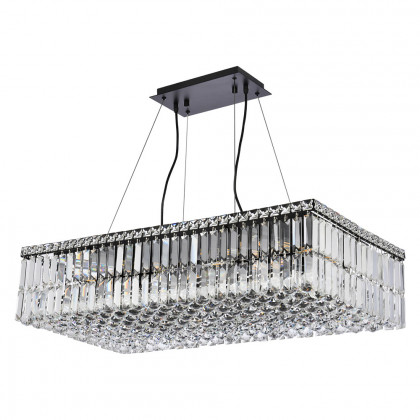 Elegant Chandelier - Black, L 16" (V2034D32BK-RC)