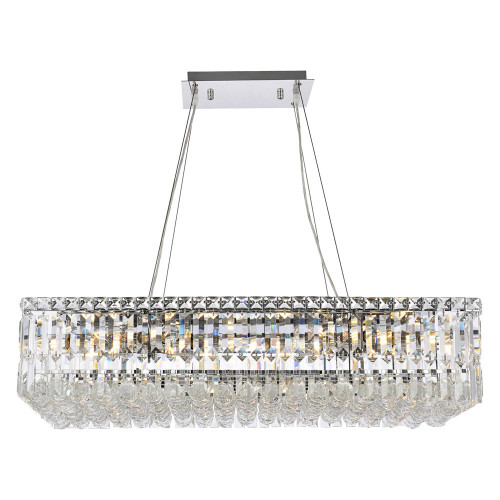 Elegant Chandelier - Chrome, L 16" (V2034D32C-RC)