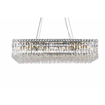 Elegant Chandelier - Chrome, L 16" (V2034D32C-RC)