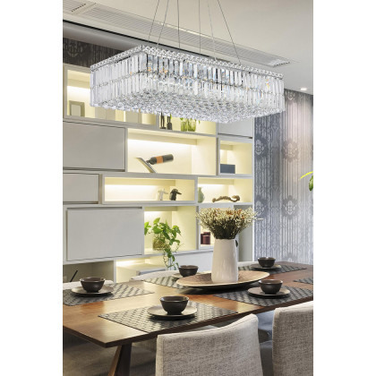 Elegant Chandelier - Chrome, L 16" (V2034D32C-RC)