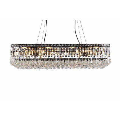 Elegant Chandelier - Black, L 18" (V2034D36BK-RC)
