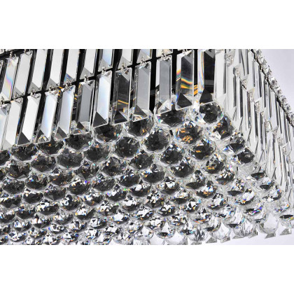 Elegant Chandelier - Black, L 18" (V2034D36BK-RC)
