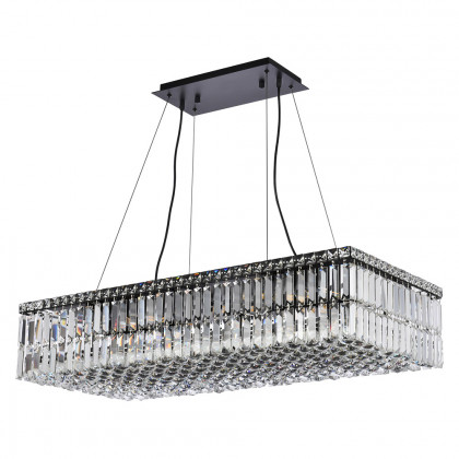 Elegant Chandelier - Black, L 18" (V2034D36BK-RC)