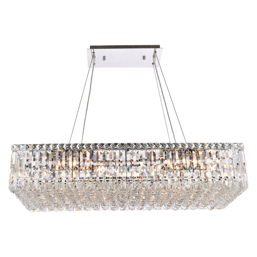 Elegant Chandelier - Chrome, L 18" (V2034D36C-RC)