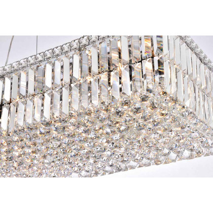 Elegant Chandelier - Chrome, L 18" (V2034D36C-RC)