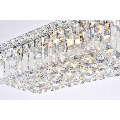 Elegant Flush Mount Light - Chrome, L 8" (V2034F16C-RC)