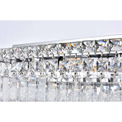 Elegant Flush Mount Light - Chrome, L 8" (V2034F16C-RC)