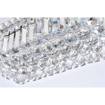 Elegant Flush Mount Light - Chrome, L 8" (V2034F16C-RC)