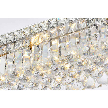 Elegant Flush Mount Light - Chrome, L 10" (V2034F20C-RC)
