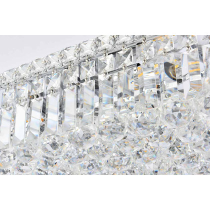 Elegant Flush Mount Light - Chrome, L 10" (V2034F20C-RC)