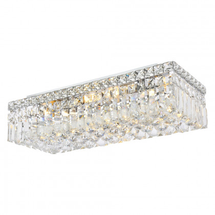 Elegant Flush Mount Light - Chrome, L 10" (V2034F20C-RC)