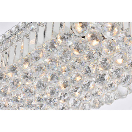 Elegant Flush Mount Light - Chrome, L 12" (V2034F24C-RC)
