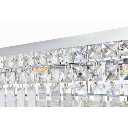 Elegant Flush Mount Light - Chrome, L 12" (V2034F24C-RC)