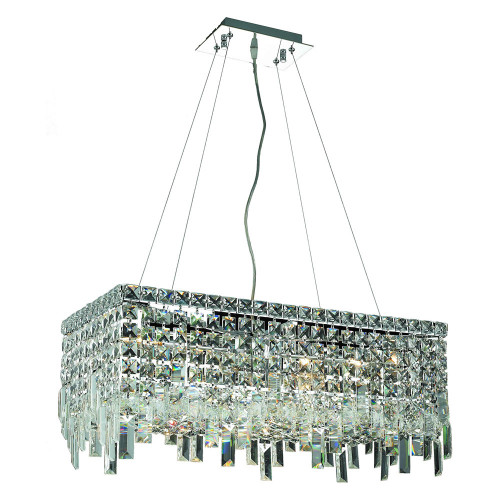 Elegant Chandelier - Chrome, L 12" (V2035D24C-RC)