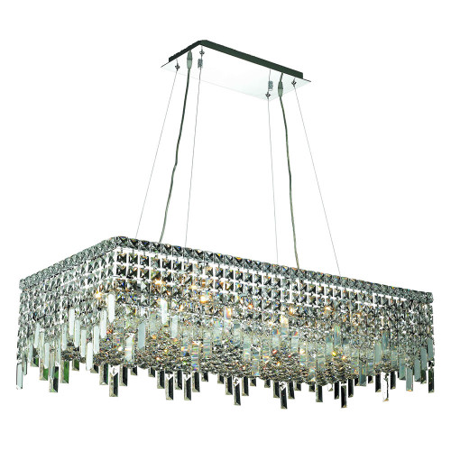 Elegant Chandelier - Chrome, L 18" (V2035D36C-RC)