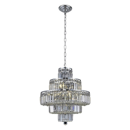 Elegant Chandelier - Chrome, L 20" (V2038D20C-RC)