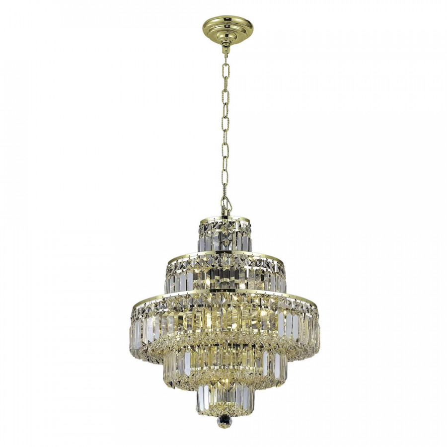 Elegant Chandelier - Gold, L 20" (V2038D20G-RC)