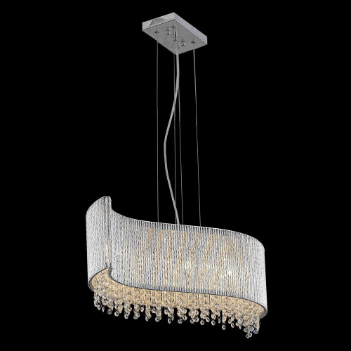 Elegant Pendant Light - Chrome, L 32" (V2090D32C-RC)