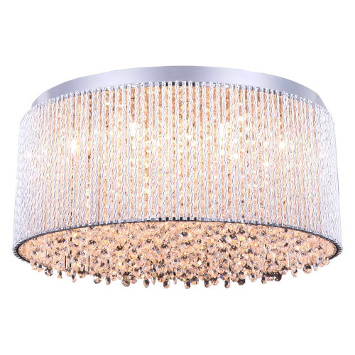 Elegant Flush Mount Light - Chrome, L 20" (V2092F20C-RC)