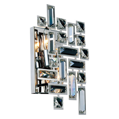 Elegant Wall Sconce - Chrome, L 8" (V2100W12C-RC)