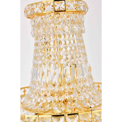 Elegant Pendant Light - Gold, L 18" (V2528D18G-RC)