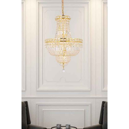 Elegant Pendant Light - Gold, L 18" (V2528D18G-RC)