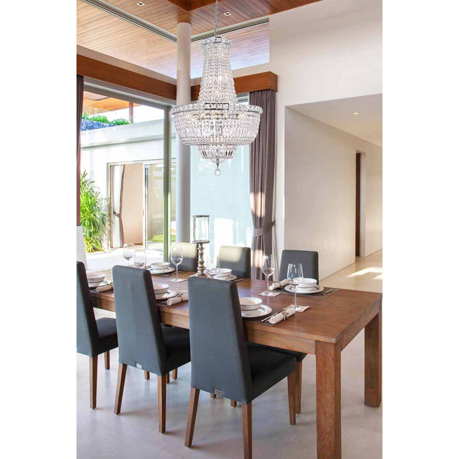 Elegant Pendant Light - Chrome, L 22" (V2528D22C-RC)