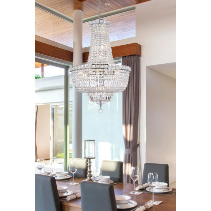 Elegant Pendant Light - Chrome, L 22" (V2528D22C-RC)