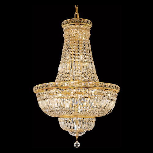 Elegant Pendant Light - Gold/RC, L 22" (V2528D22G-RC)
