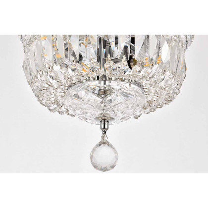 Elegant Flush Mount Light - Chrome, L 10" (V2528F10C-RC)
