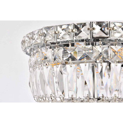 Elegant Flush Mount Light - Chrome, L 10" (V2528F10C-RC)