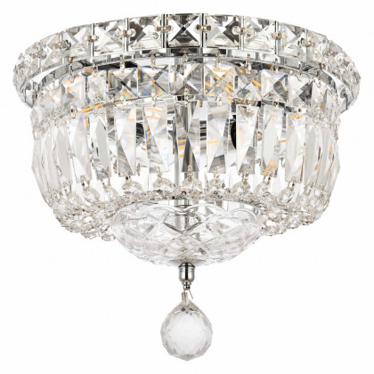 Elegant Flush Mount Light - Chrome, L 10" (V2528F10C-RC)