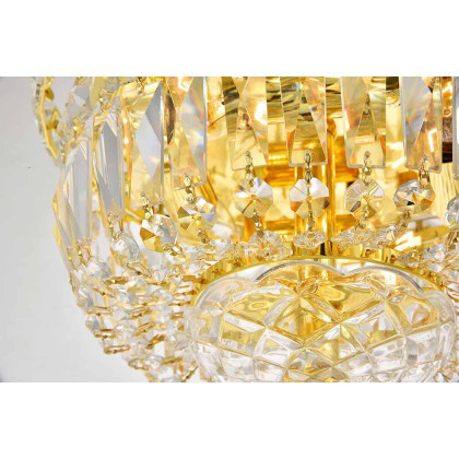 Elegant Flush Mount Light - Gold, L 10" (V2528F10G-RC)