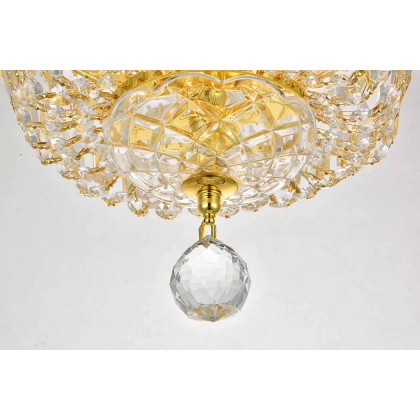 Elegant Flush Mount Light - Gold, L 10" (V2528F10G-RC)