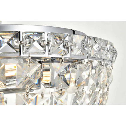Elegant Flush Mount Light - Chrome, L 12" (V2528F12C-RC)
