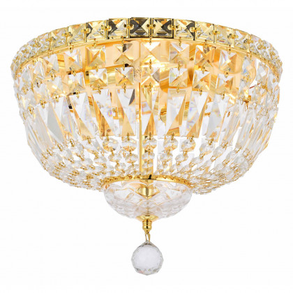 Elegant Flush Mount Light - Gold, L 14" (V2528F14G-RC)