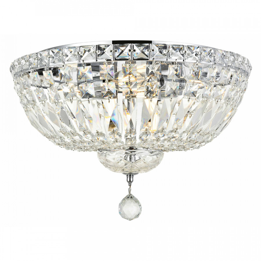 Elegant Flush Mount Light - Chrome, L 16" (V2528F16C-RC)