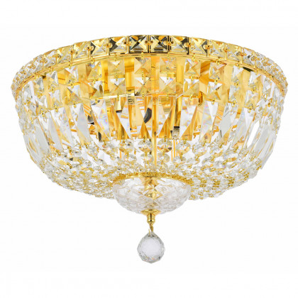 Elegant Flush Mount Light - Gold, L 16" (V2528F16G-RC)