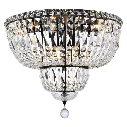 Elegant Flush Mount Light - Black, L 20" (V2528F20BK-RC)