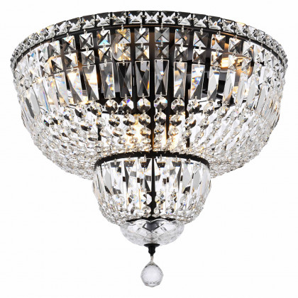 Elegant Flush Mount Light - Black, L 20" (V2528F20BK-RC)