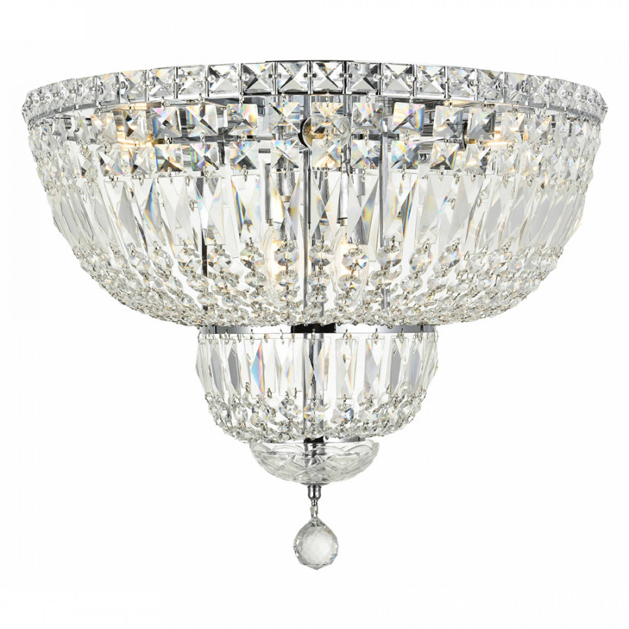 Elegant Flush Mount Light - Chrome, L 20" (V2528F20C-RC)