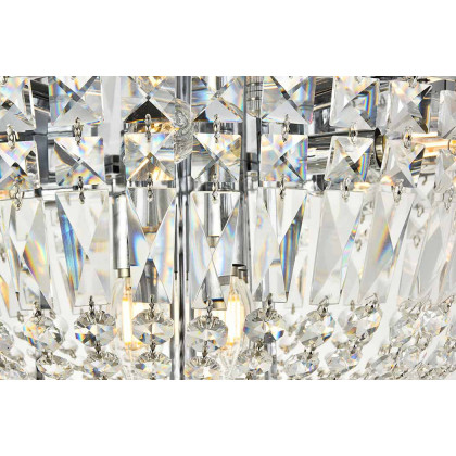 Elegant Flush Mount Light - Chrome, L 20" (V2528F20C-RC)