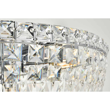 Elegant Flush Mount Light - Chrome, L 20" (V2528F20C-RC)
