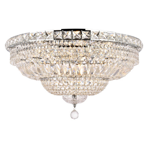 Elegant Flush Mount Light - Chrome, L 24" (V2528F24C-RC)
