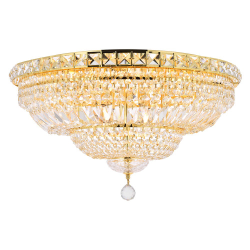 Elegant Flush Mount Light - Gold, L 24" (V2528F24G-RC)