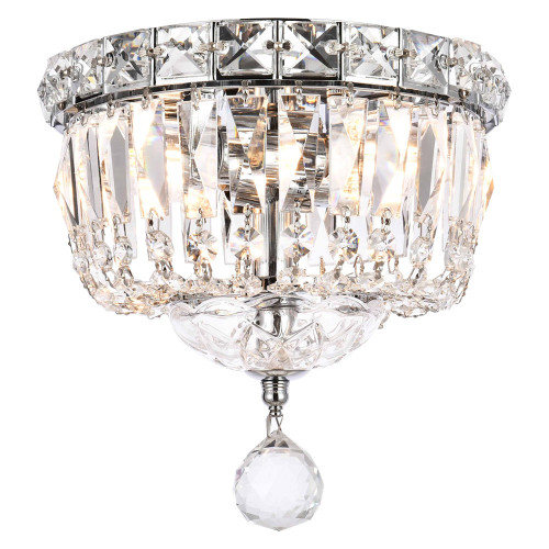 Elegant Flush Mount Light - Chrome, L 8" (V2528F8C-RC)