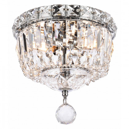 Elegant Flush Mount Light - Chrome, L 8" (V2528F8C-RC)