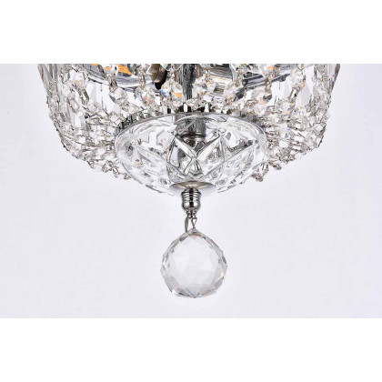 Elegant Flush Mount Light - Chrome, L 8" (V2528F8C-RC)