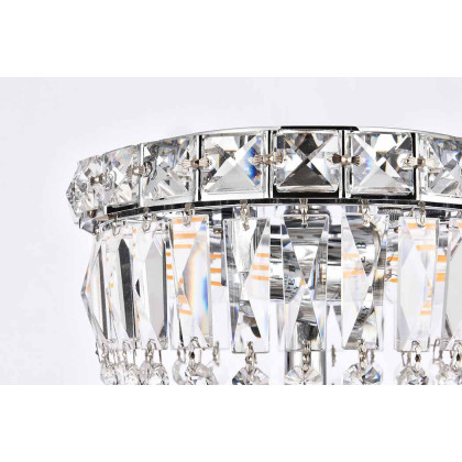 Elegant Flush Mount Light - Chrome, L 8" (V2528F8C-RC)
