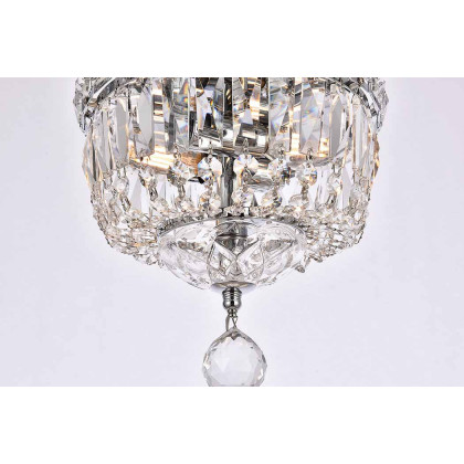 Elegant Flush Mount Light - Chrome, L 8" (V2528F8C-RC)